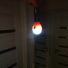 Лампа кемпінгова LED підвісна в палатку на батарейках AAA Червона