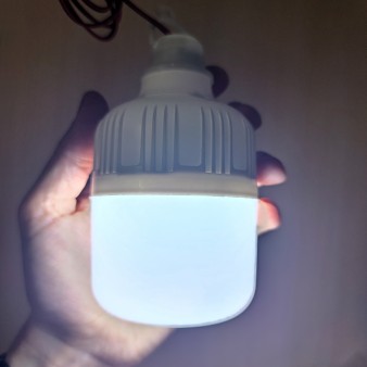 LED Лампа 12v 15W з крокодилами (12 Вольт 15 Ватт зажими) Циліндрична