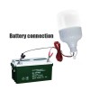 LED Лампа 12v 15W з крокодилами (12 Вольт 15 Ватт зажими) Циліндрична
