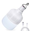 LED Лампа на акумуляторі 30W переносна, підвісна, зарядка від USB