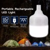 LED Лампа на акумуляторі 80W переносна, підвісна, зарядка від USB