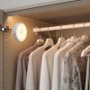 LED світильник з датчиком руху, нічник сенсорний режим Теплий Круглий