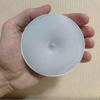 LED світильник з датчиком руху, нічник сенсорний режим День-Ніч Круглий