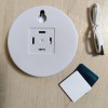 LED світильник з датчиком руху, нічник сенсорний режим Білий Круглий