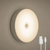 LED світильник з датчиком руху, нічник сенсорний круглий Warm